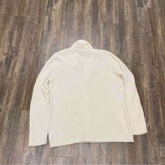 Van Heusen Cream Cable Knit Sweater‎ Cardigan Ladies XL Grandpa Core - Picture 14 of 14